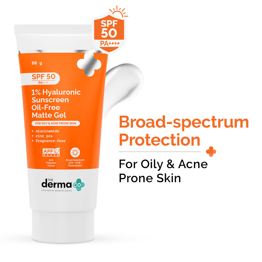 1% Hyaluronic Sunscreen Oil-Free Matte Gel - 80g