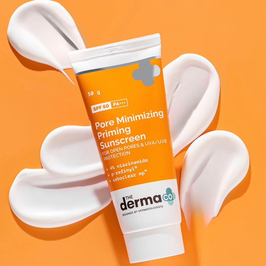 The derma co spf 50 sunscreen for pore minimizing