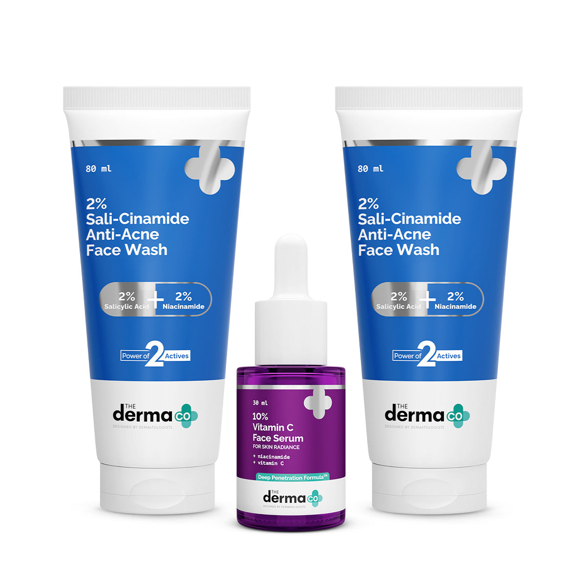 Clear Skin Starter Duo (Sali-Cinamide Anti-Acne Face Wash + 10% Vitami