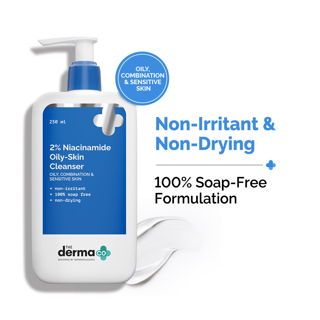 2% Niacinamide Oily Skin Cleanser for Sensitive, Oily & Combination Skin - 250 ml