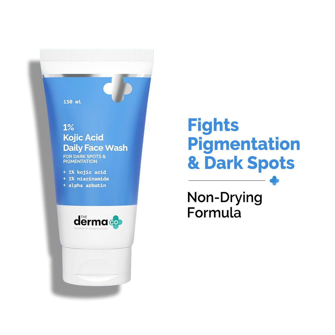 1% Kojic Acid Face Wash with Niacinamide & Alpha Arbutin For Dark Spots & Pigmentation - 150 ml