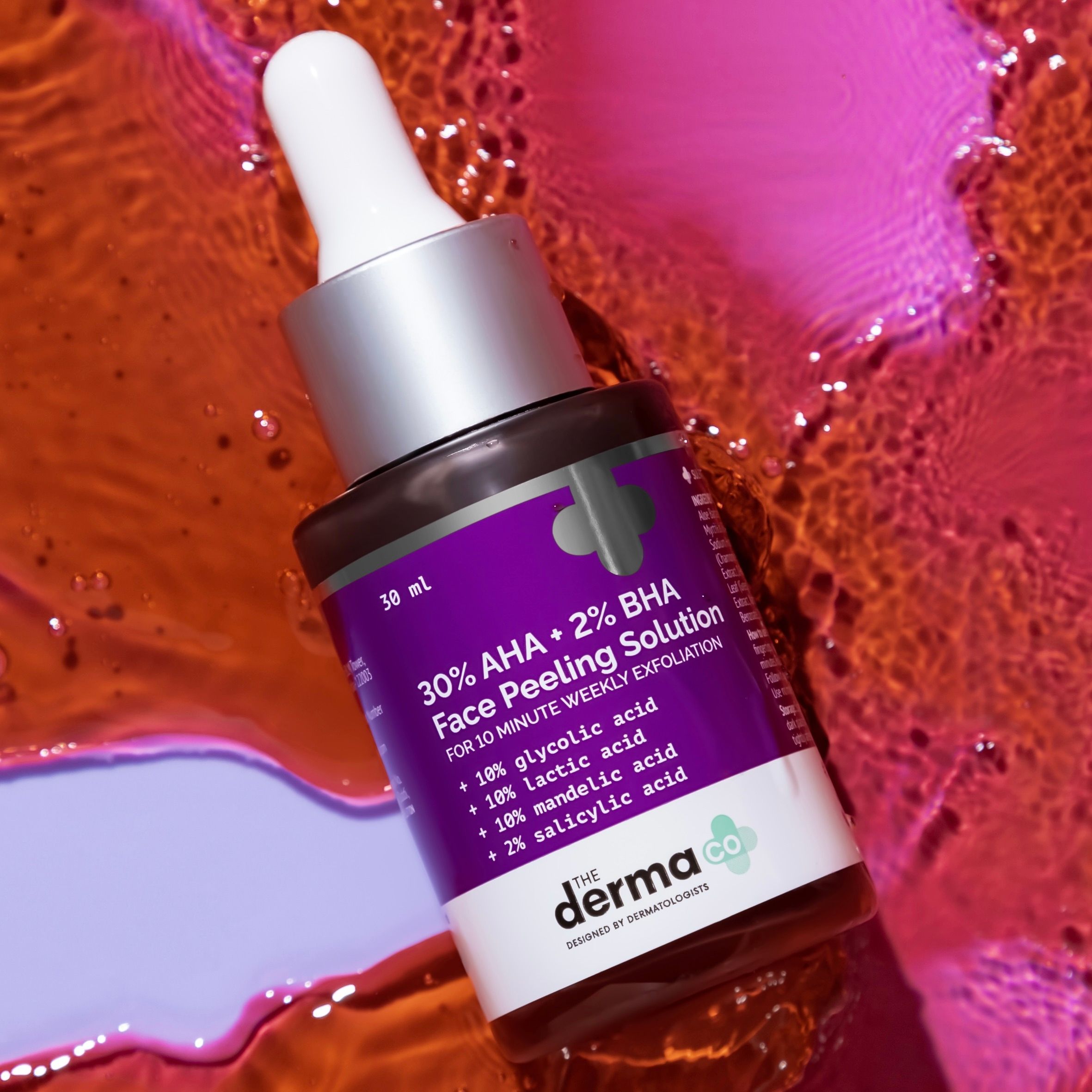 The Derma Co 30% AHA + 2% BHA Peeling Solution 30ml - Image 1