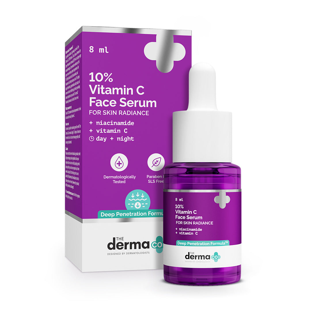 10% Vitamin C Serum for Pore Tightening -8ml | The Derma Co