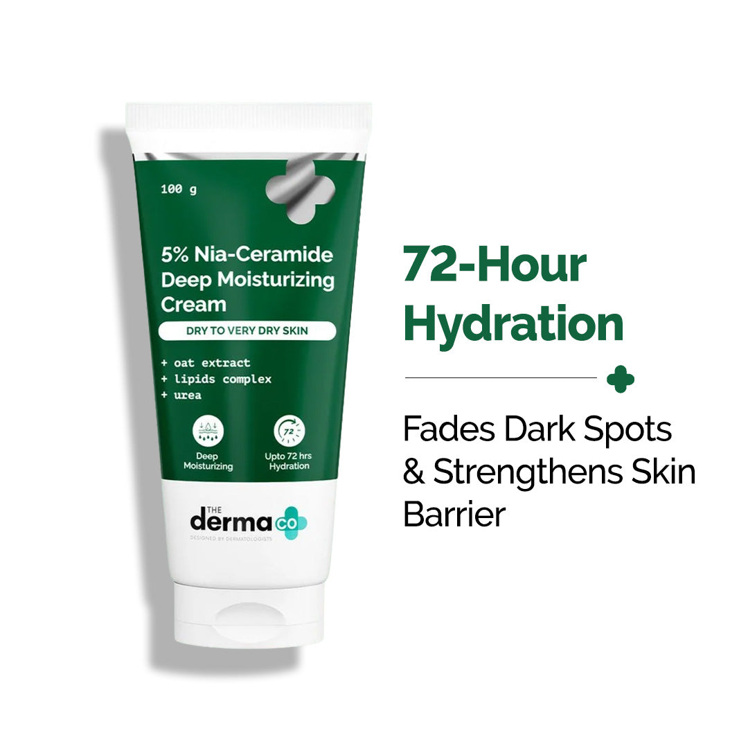 5% Nia-Ceramide Deep Moisturizing Cream with 5% Niacinamide & 1% Ceramide - 100g