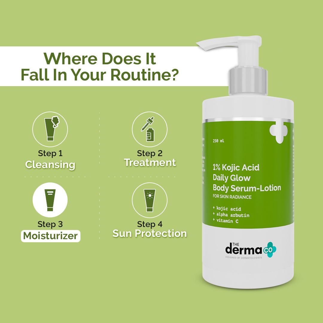 derma co body lotion steps to use