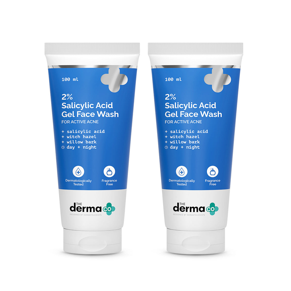 2% Salicylic Acid Gel Face Wash with Salicylic Acid & Witch Hazel - 100ml (Pack Of 2)
