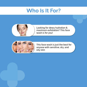 derma co cica face wash for sensitive, dry, oily skin