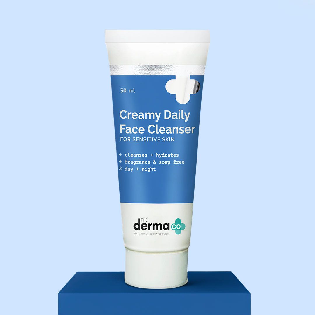 Derma Co Creamy Cleanser for Sensitive, Dull & Dry Skin