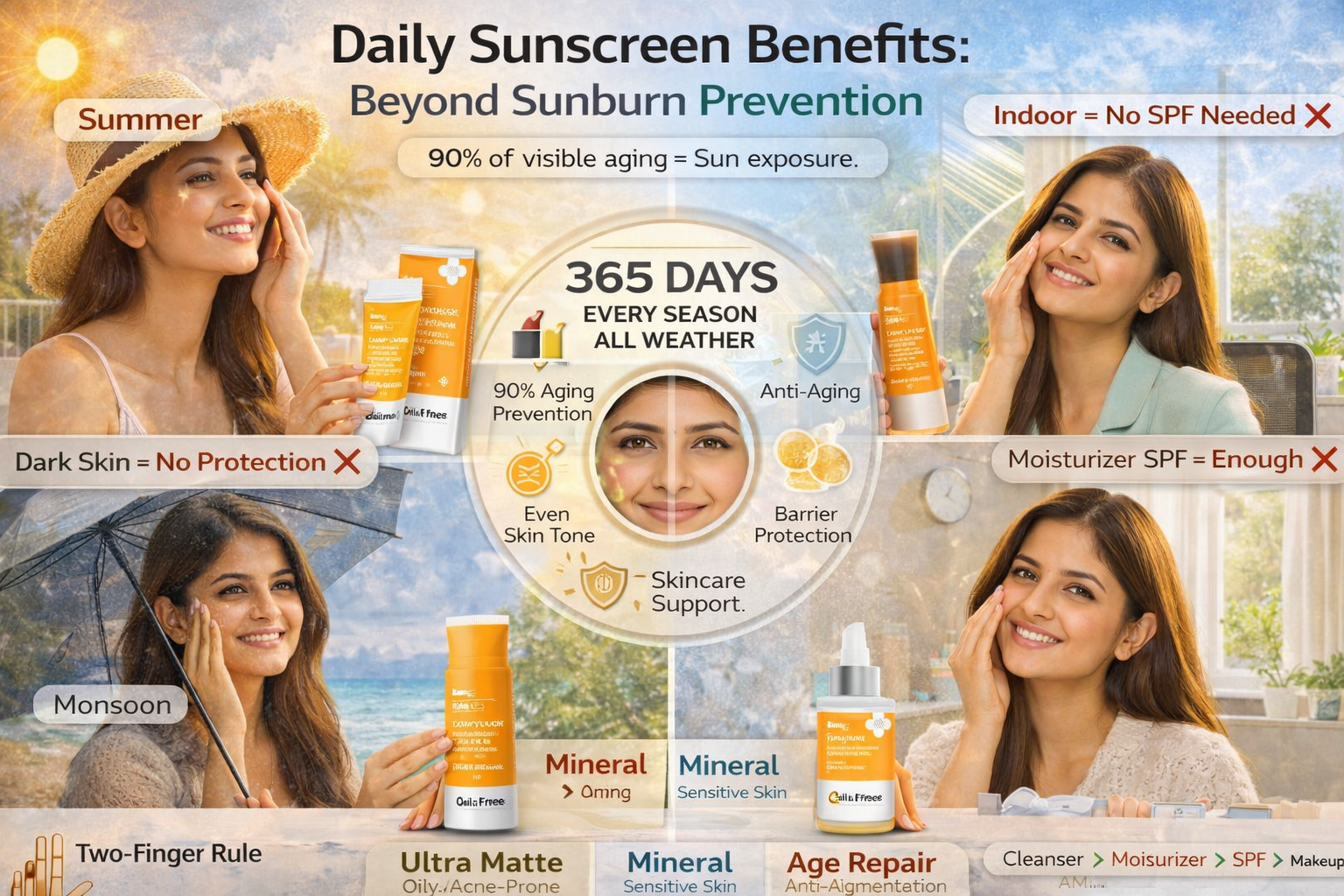 7 Proven Benefits of Wearing Sunscreen Daily 