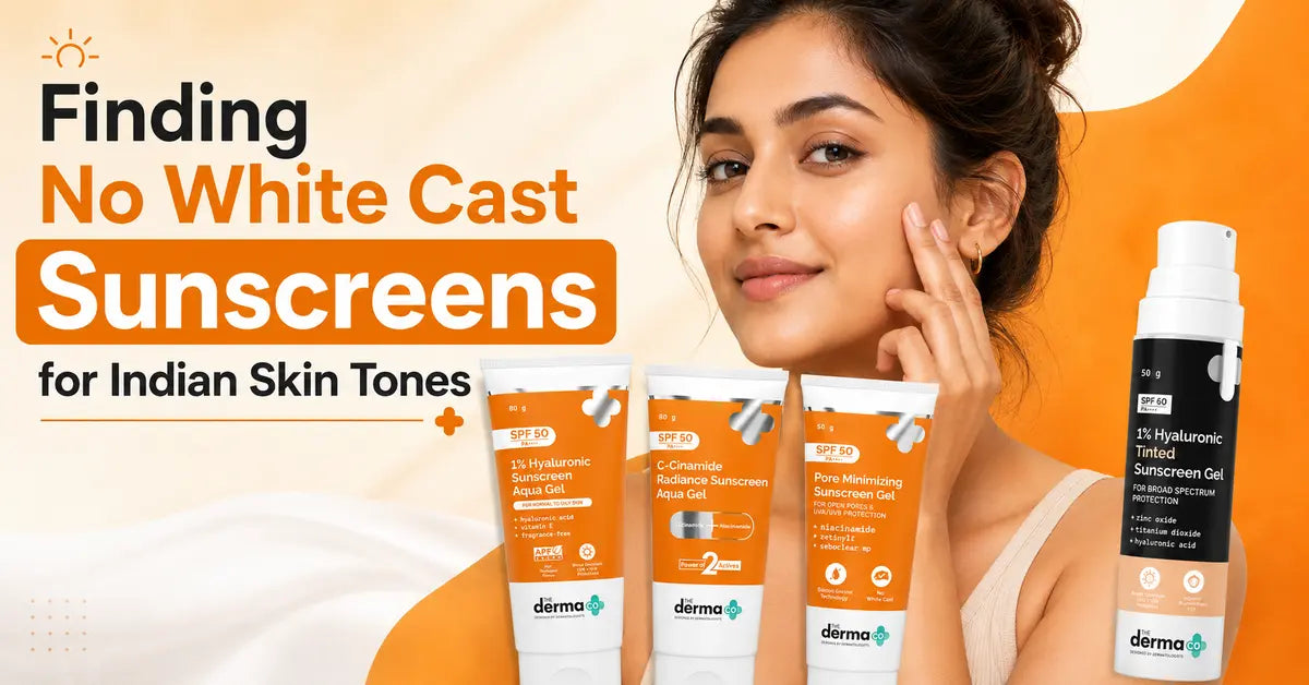 finding no white caste sunscreens
