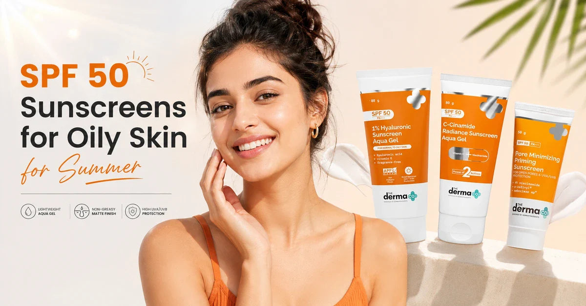 spf 50 sunscreens for oily skin in summer