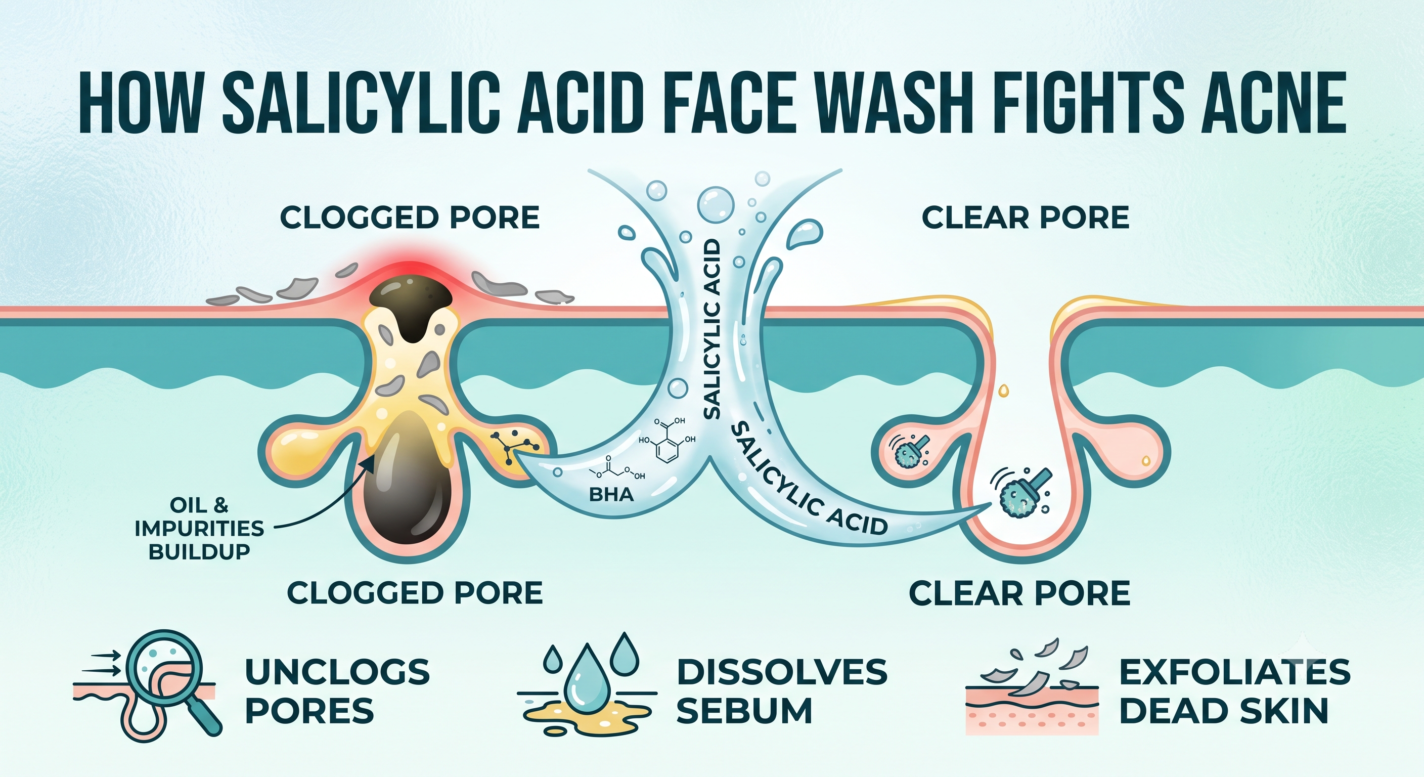 Salicylic Acid Face Wash for Acne How It Works