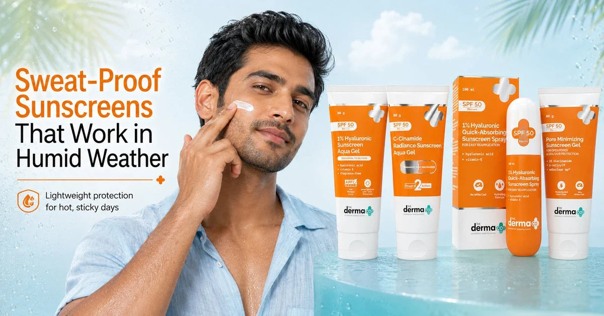 sweat proof sunscreens in humid weather