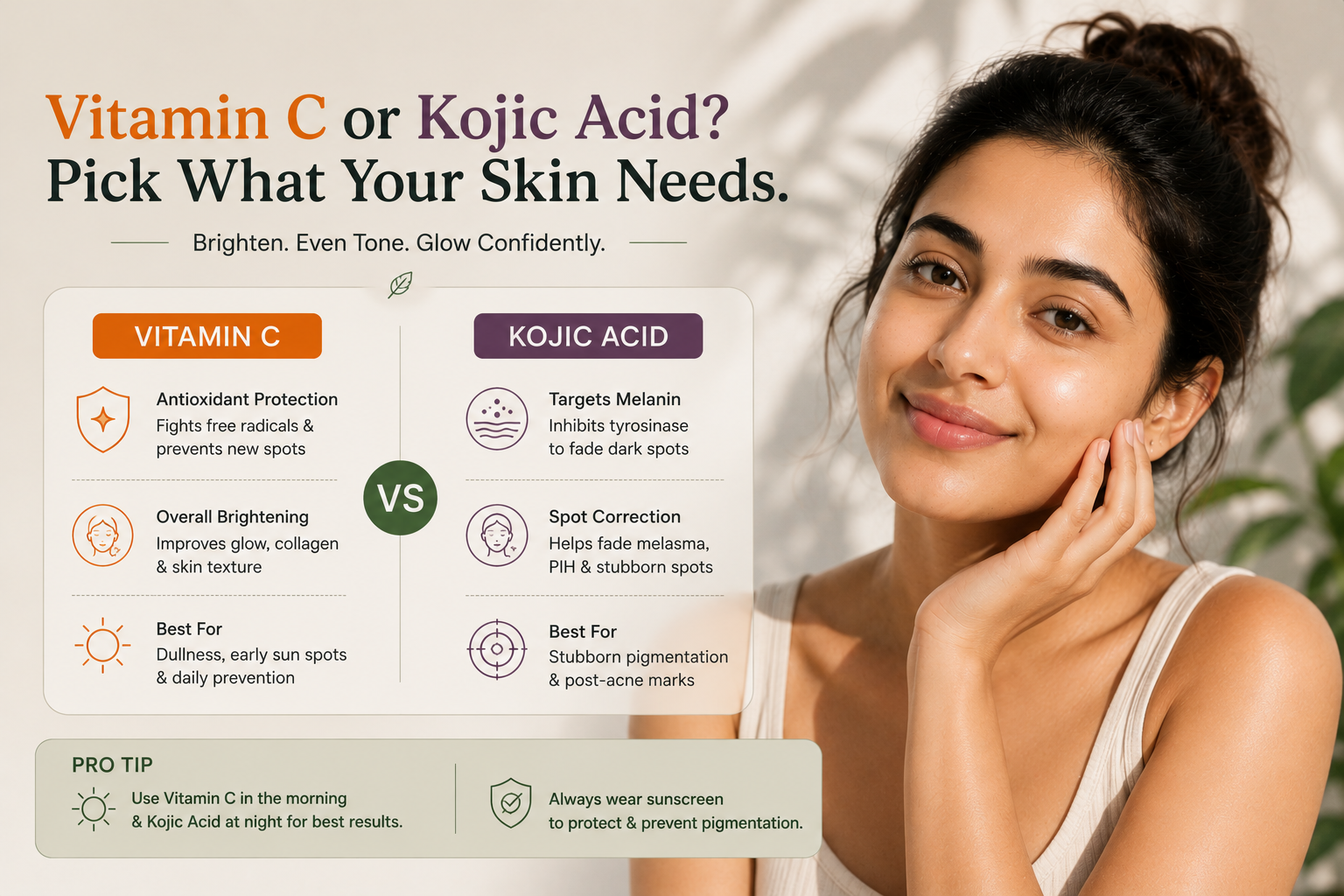 Which Is Better- Kojic Acid or Vitamin C for Pigmentation