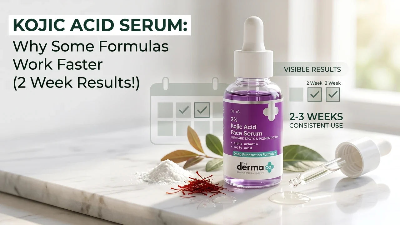 Which Kojic Acid serum gives fast results in 2 weeks