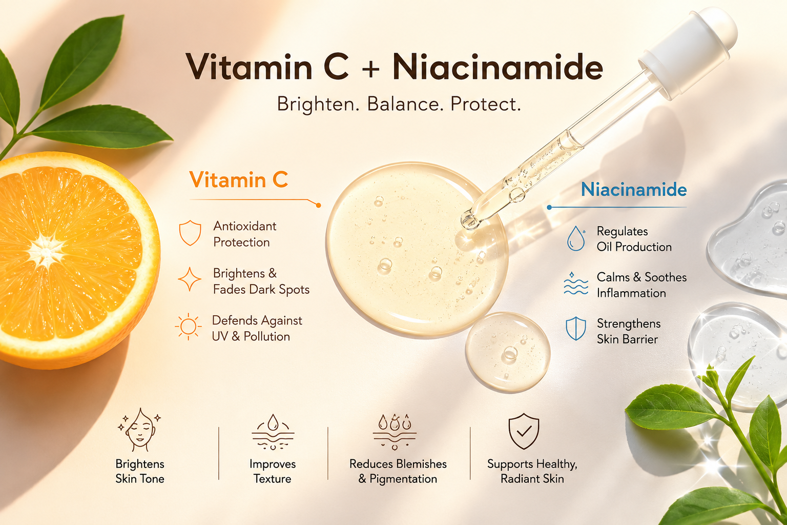 benefits of Vitamin C Serum with Niacinamide