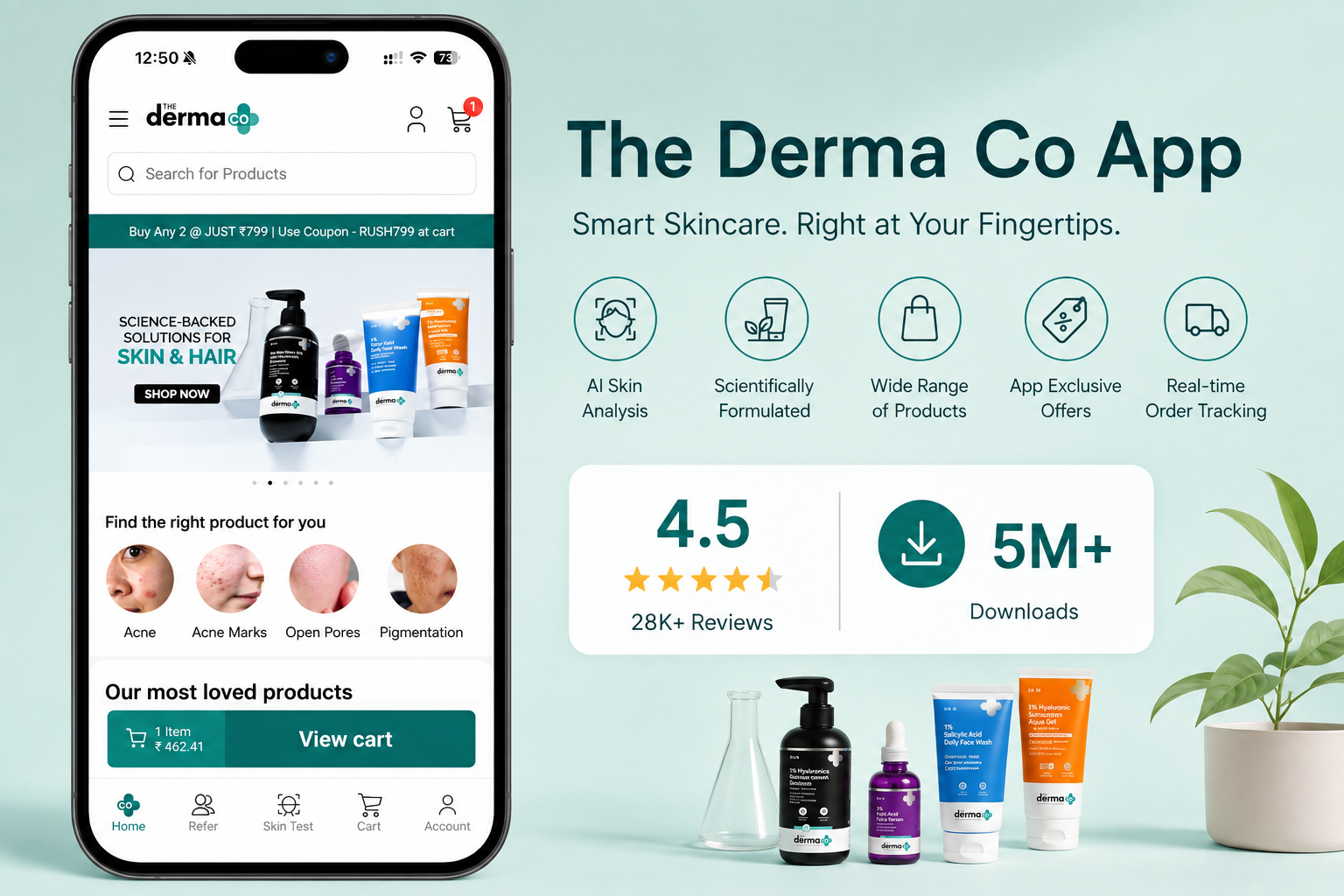 best skin care  products app in india