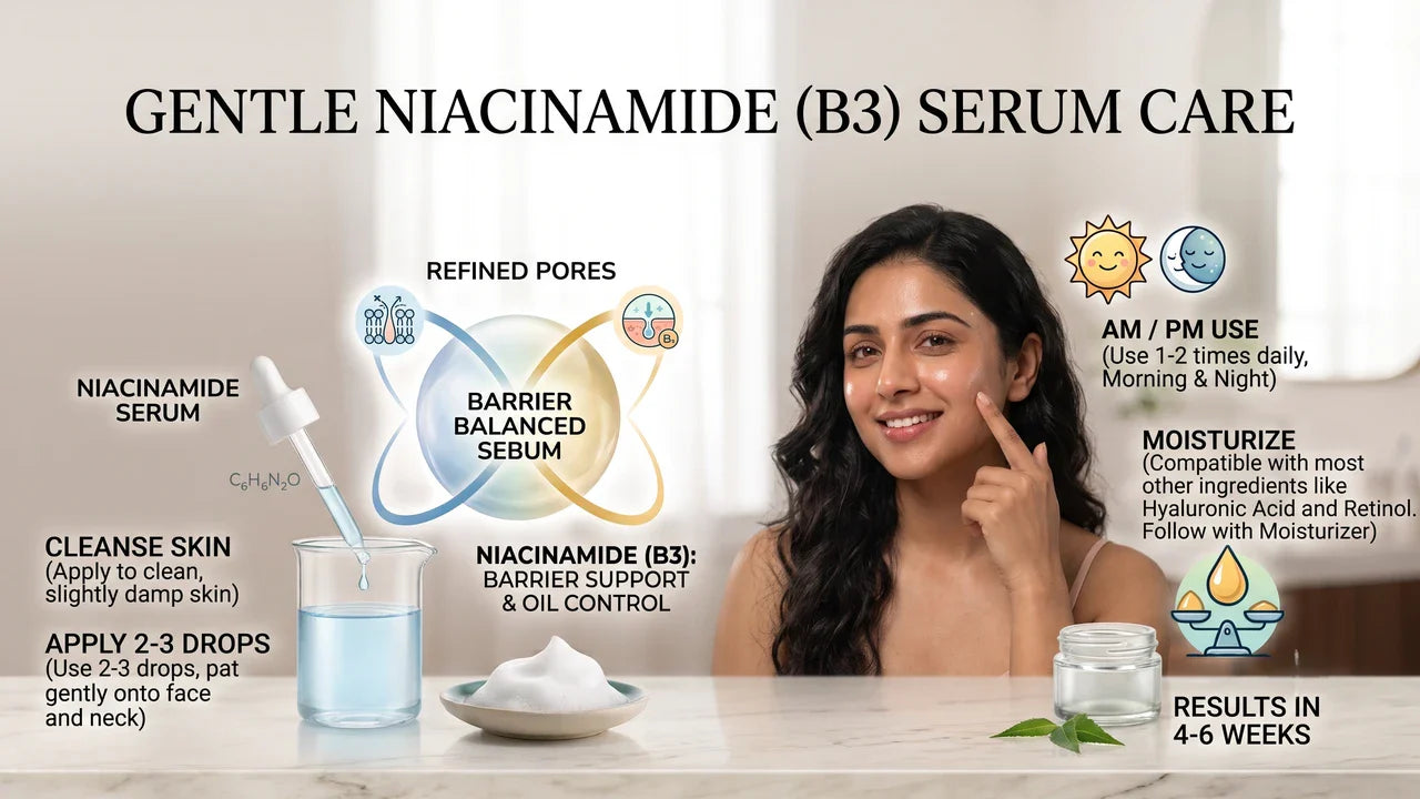 how to use niacinamide serum 