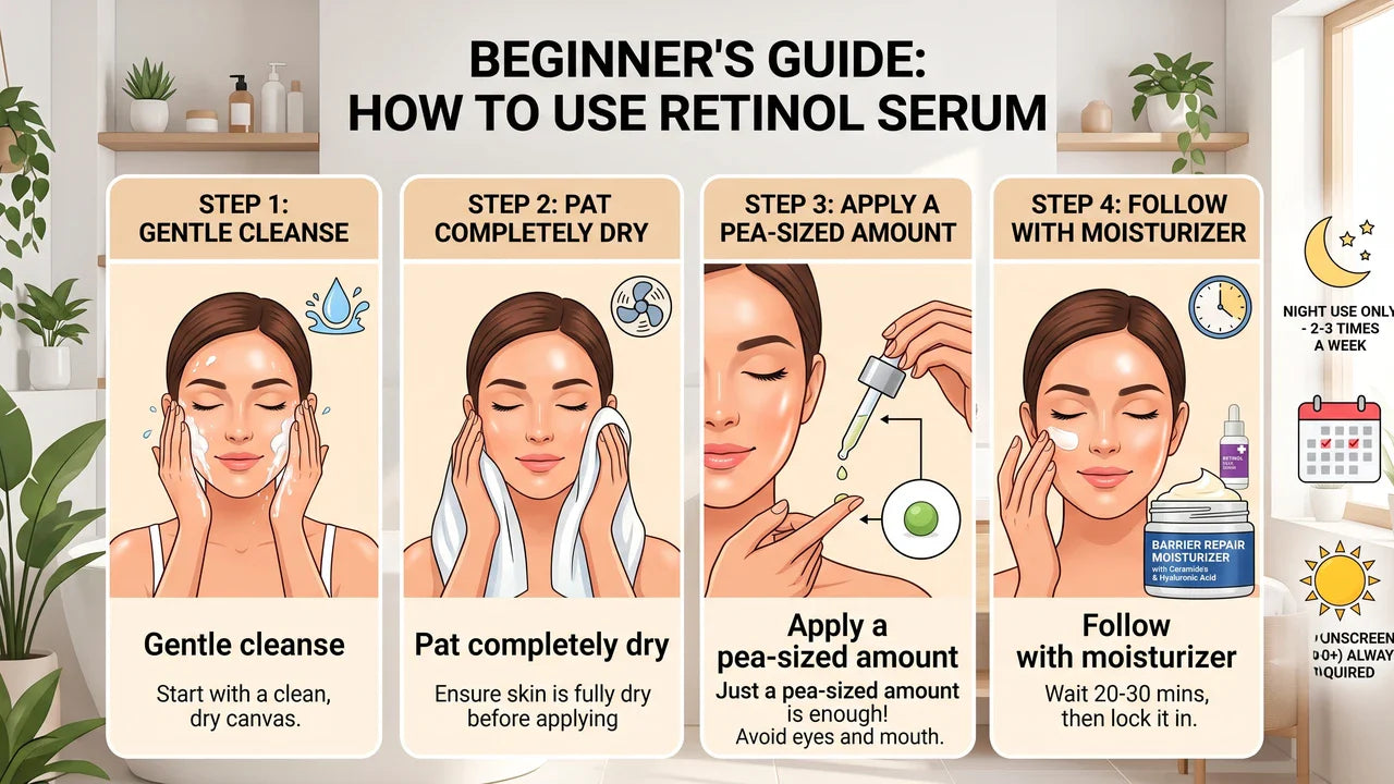 How to Use Retinol Serum for Beginners: A Step-by-Step Guide