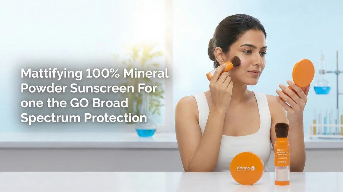 Powder Sunscreen: Reapplication Over Makeup β The Derma Co