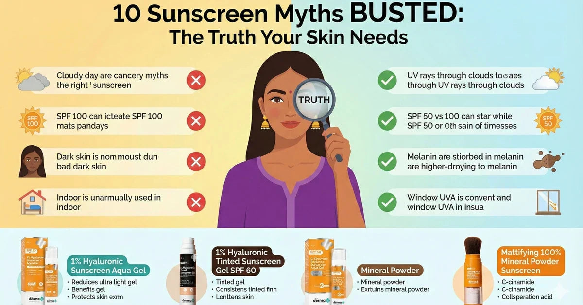 10 Sunscreen Myths & Facts You Need to Know in 2026 – The Derma Co