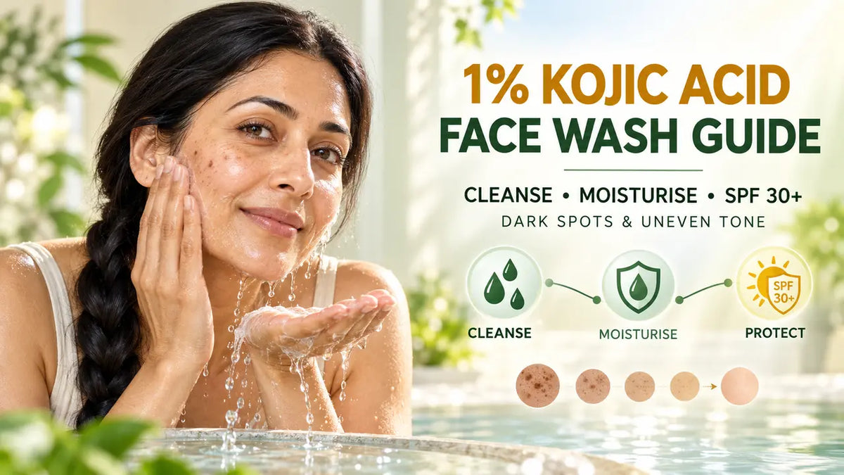 How to Use The Derma Co 1% Kojic Acid Face Wash Correctly