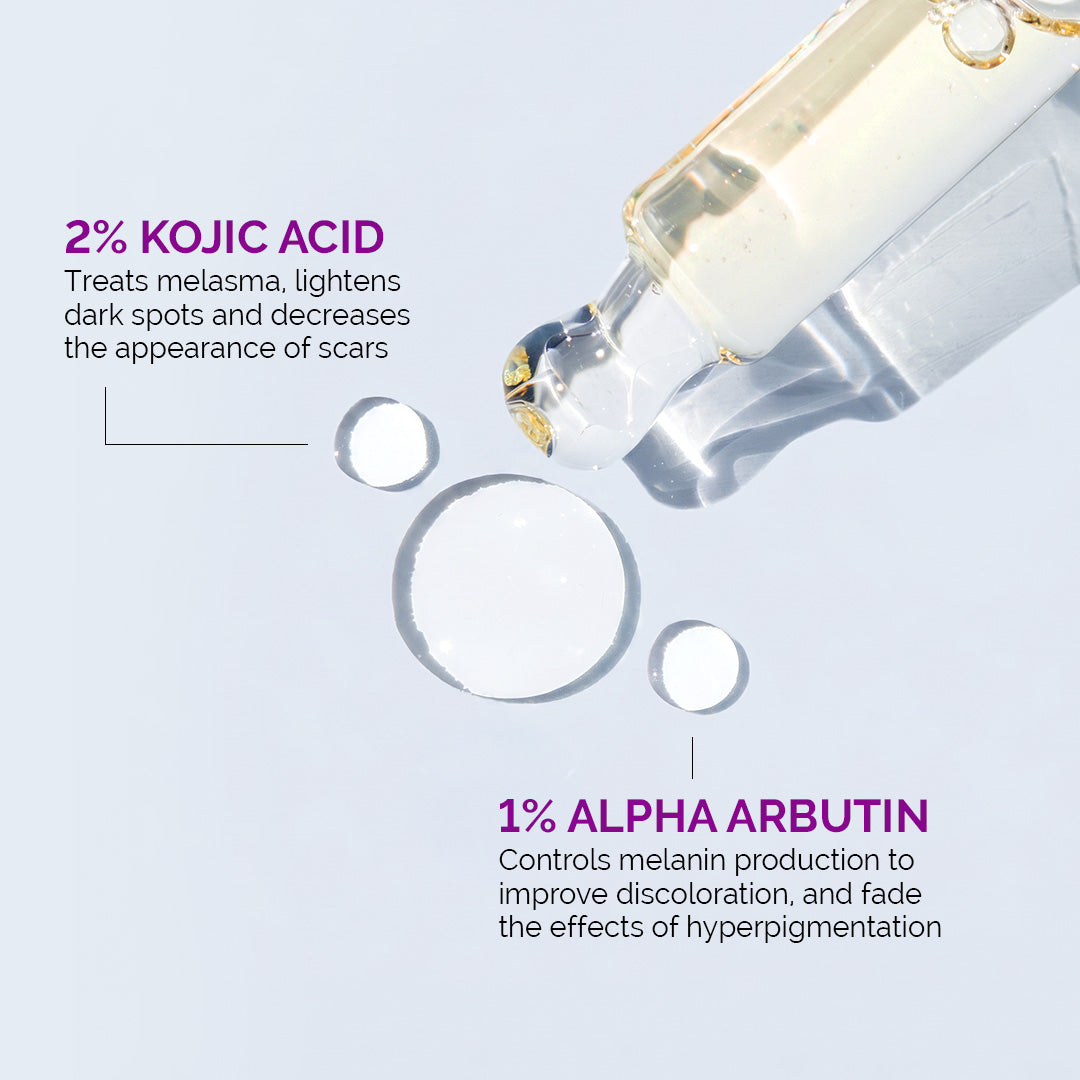 2% Kojic Acid Face Serum with 1% Alpha Arbutin & Niacinamide - 30 ml