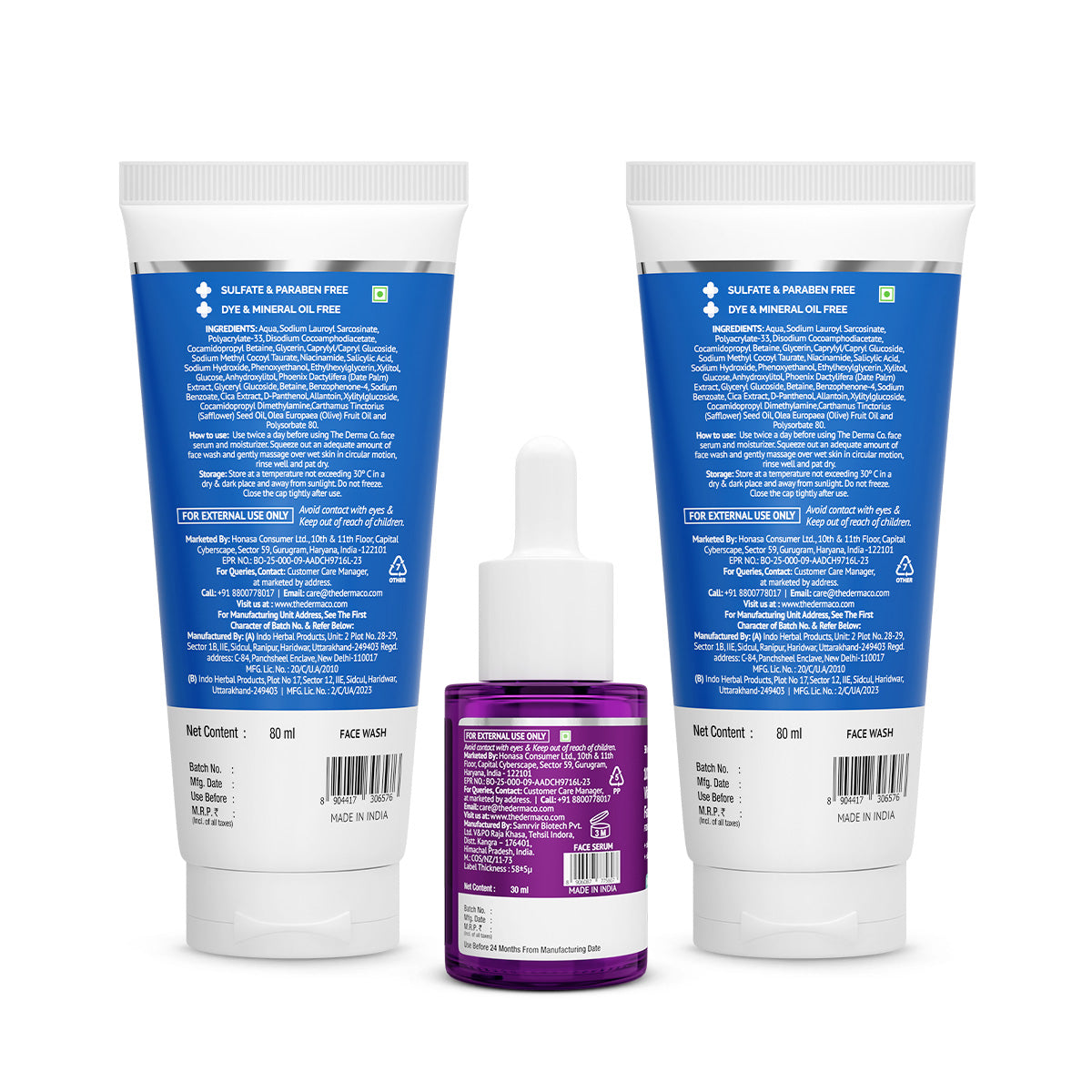 Clear Skin Starter Duo (Sali-Cinamide
                              Anti-Acne Face Wash + 10% Vitamin C Face
                              Serum)