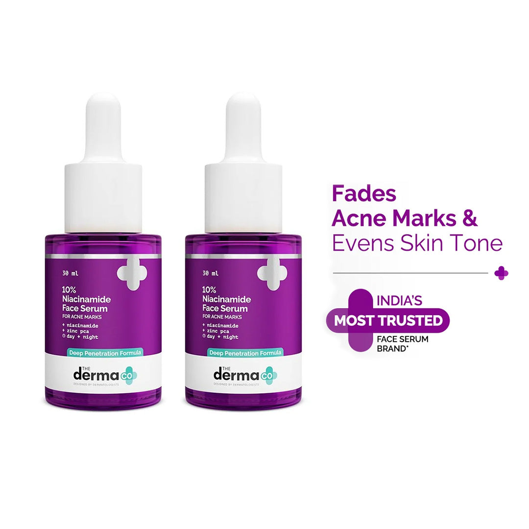 10% Niacinamide Face Serum with 2% Zinc PCA for Acne Marks - 30ml (Pack Of 2)