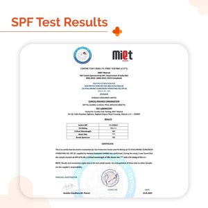 the derma co dry skin sunscreen spf 50 test results