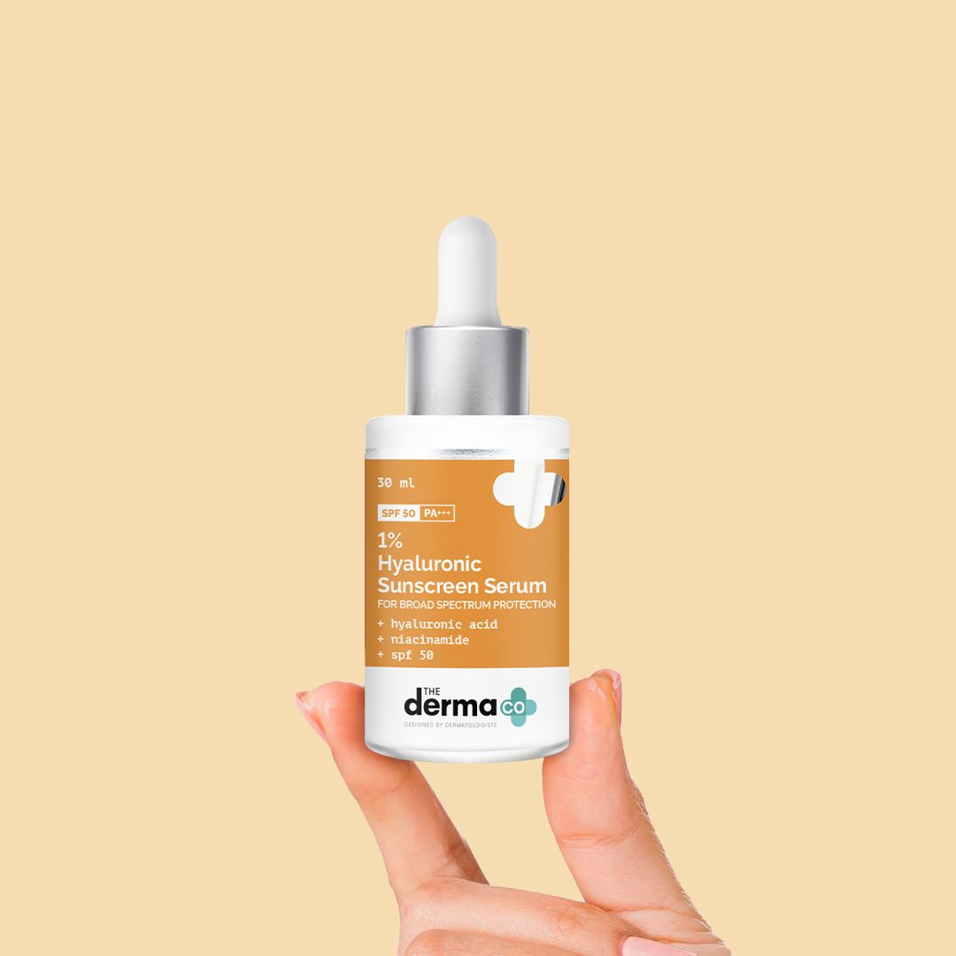 The derma co hyaluronic acid serum sunscreen