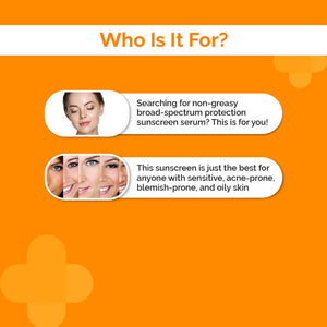 the derma co hyaluronic acid serum sunscreen suits all skin types