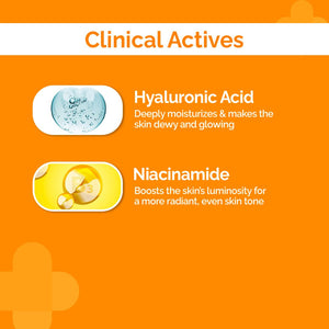 the derma co serum sunscreen with hyaluronic and niacinamide actives