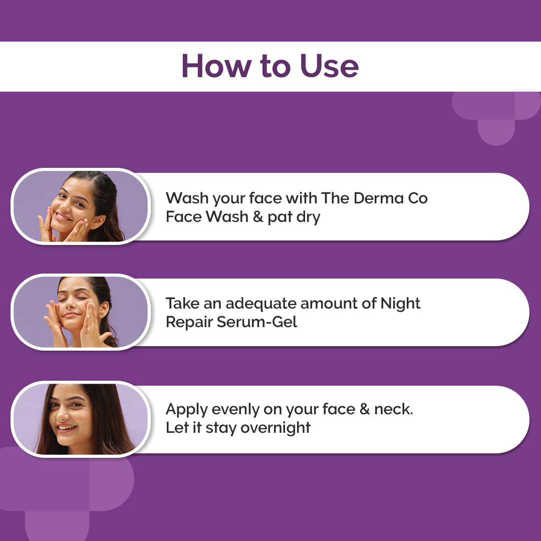 1% Kojic + Arbutin Night Repair Face Serum-Gel - 50g