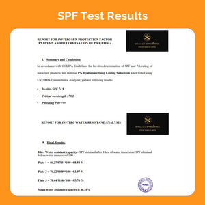 the derma co no white caste sunscreen spf test results