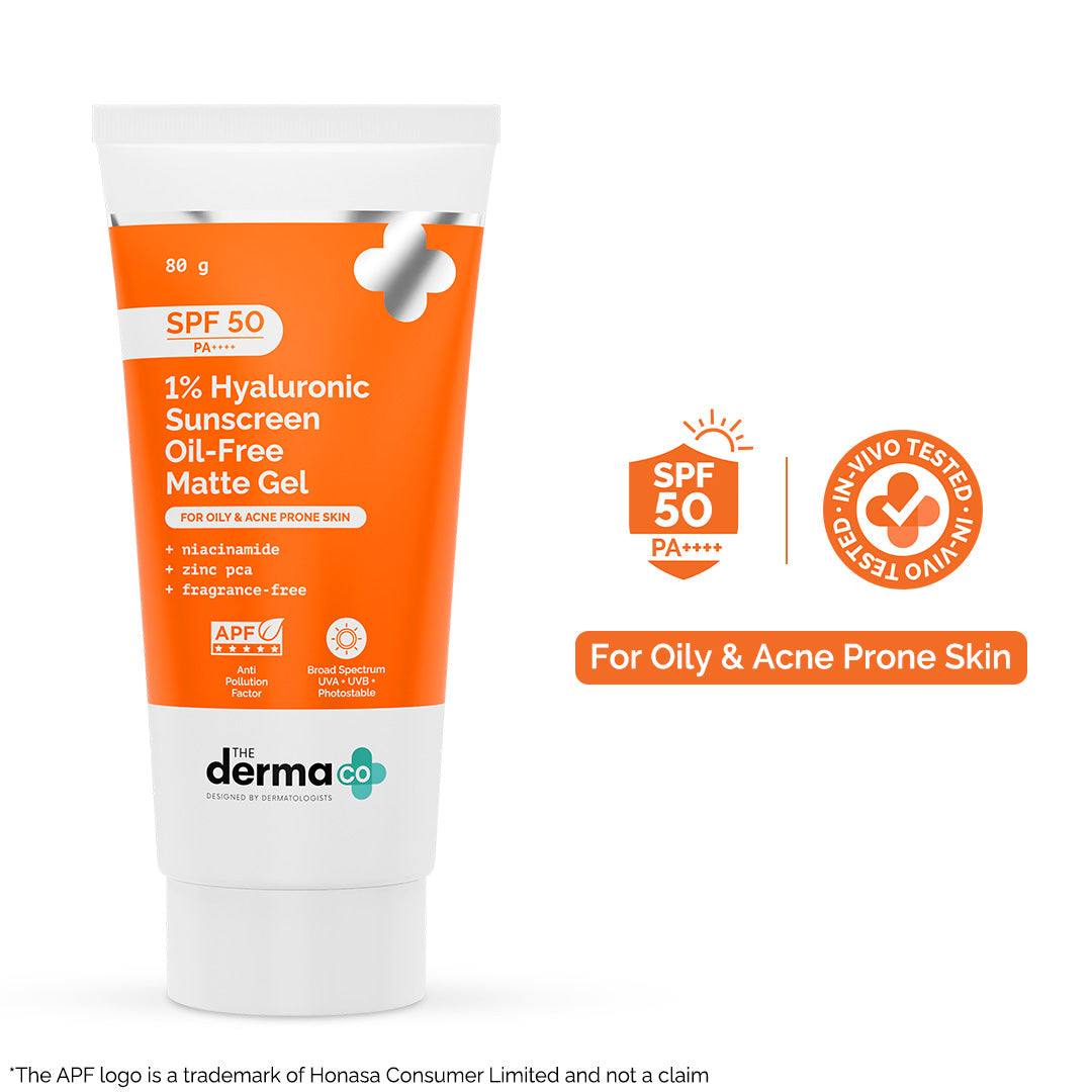 1% Hyaluronic Sunscreen Oil-Free Matte Gel - 80g