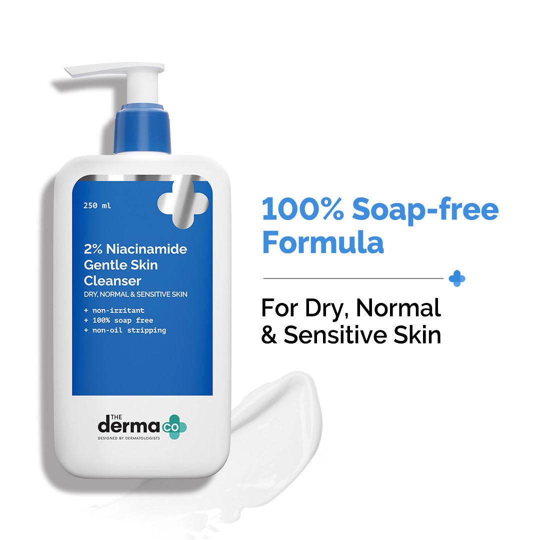 2% Niacinamide Gentle Skin Cleanser for Sensitive, Dry & Normal Skin - 250 ml