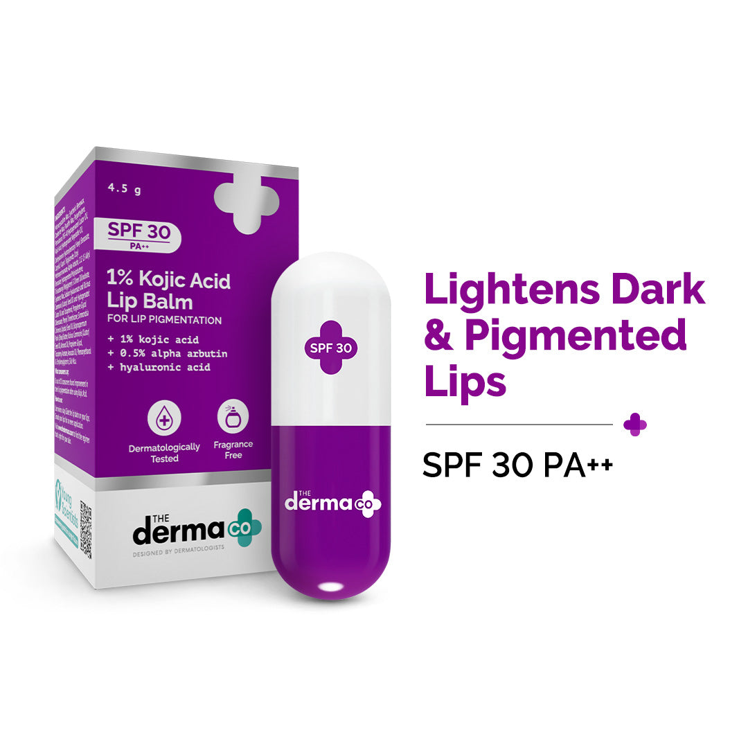 1% Kojic Acid Lip Balm With Alpha Arbutin & Hyaluronic Acid - 4.5g