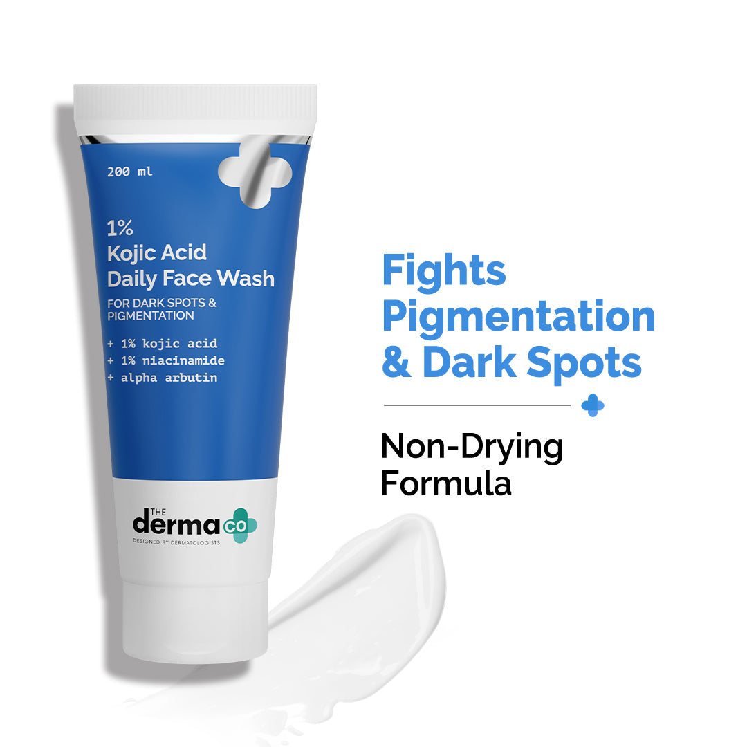 1% Kojic Acid Face Wash with Niacinamide & Alpha Arbutin For Dark Spots & Pigmentation - 200ml