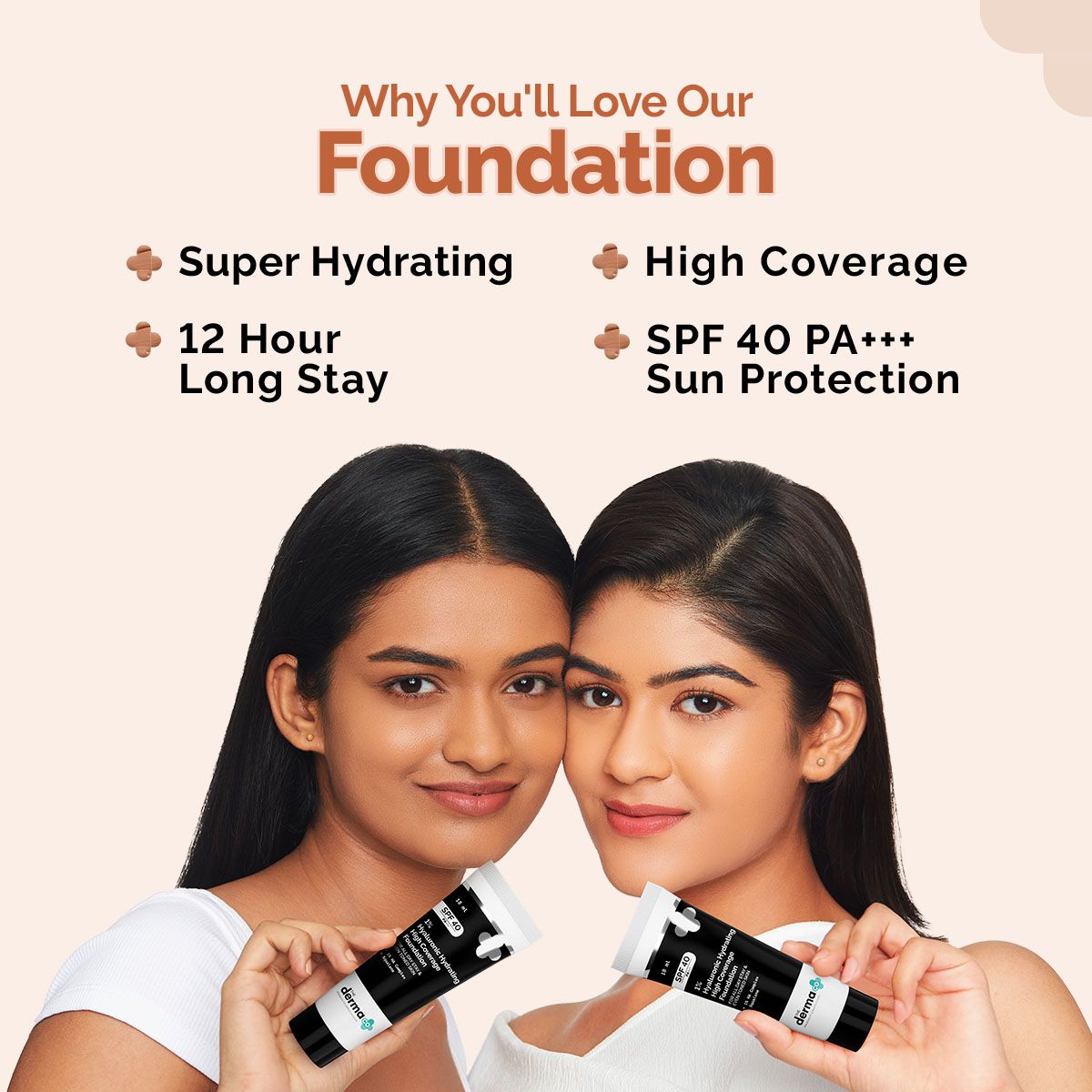 1% Hyaluronic Hydrating High Coverage Foundation - 18ml | Beige