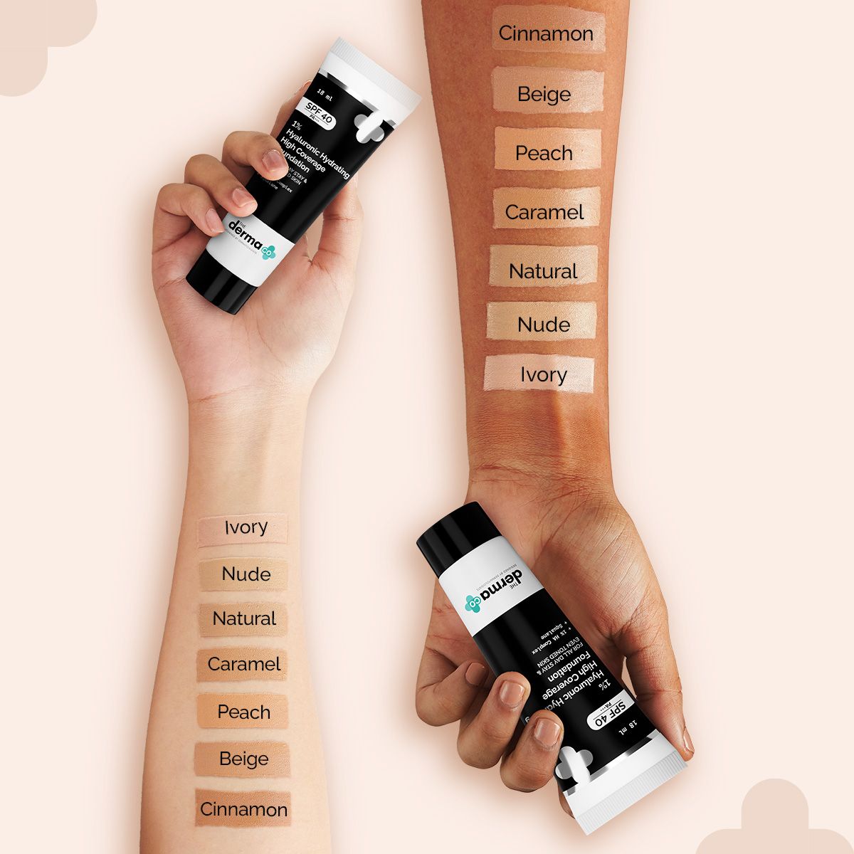 1% Hyaluronic Hydrating High Coverage Foundation - 18ml | Beige