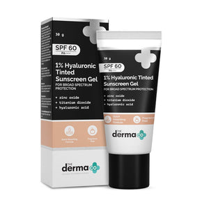 the derma co tinted sunscreen gel