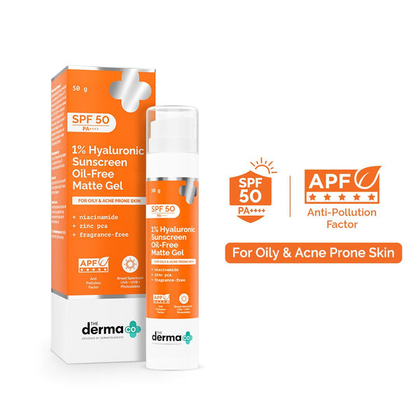 The Derma Co 1% Hyaluronic Sunscreen Oil-free gel