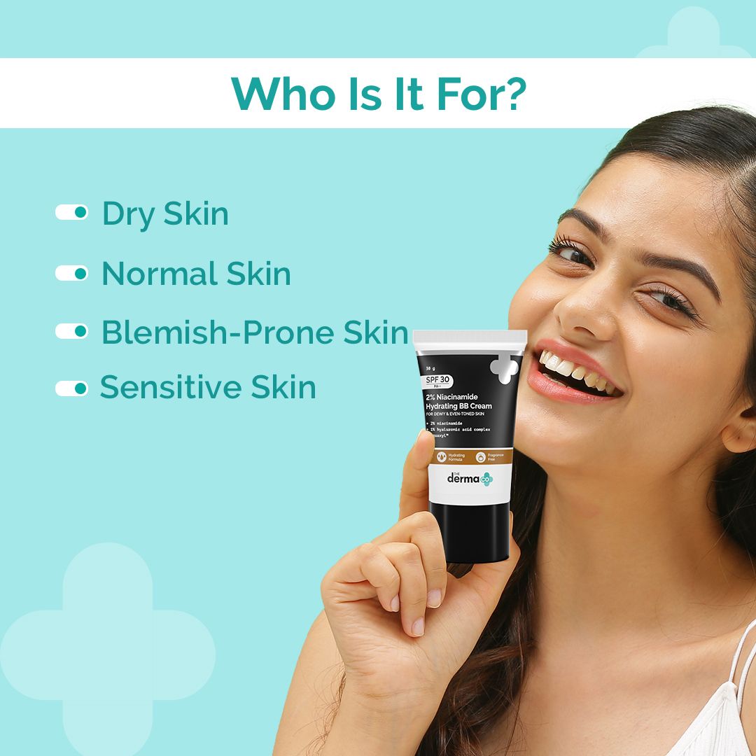 2% Niacinamide Hydrating BB Cream with 1% Hyaluronic Acid Complex & Aquaxyl™  - 30 g |  03 - Warm Beige