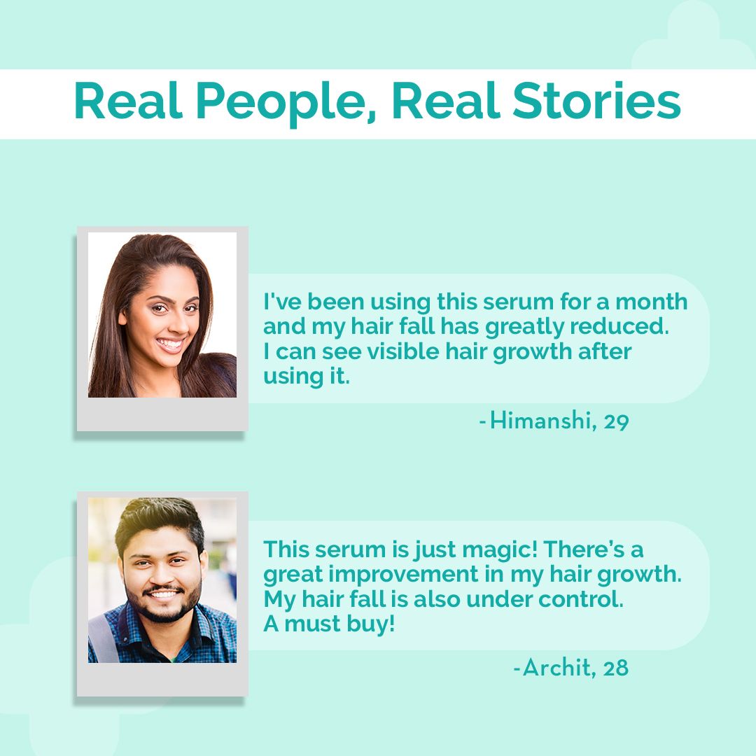 20% Actives Peptide-Stem Cell Hair Growth Serum with Foligen Analupe & Anagain For Hair Growth - 30 ml