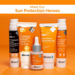 the derma co sunscreen range