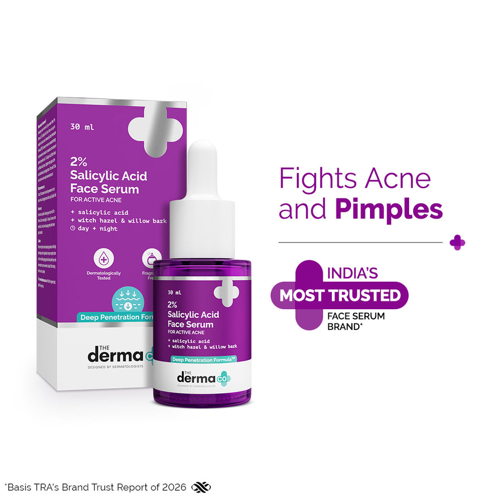 The Derma Co 2% Salicylic Acid Face Serum for Active Acne
