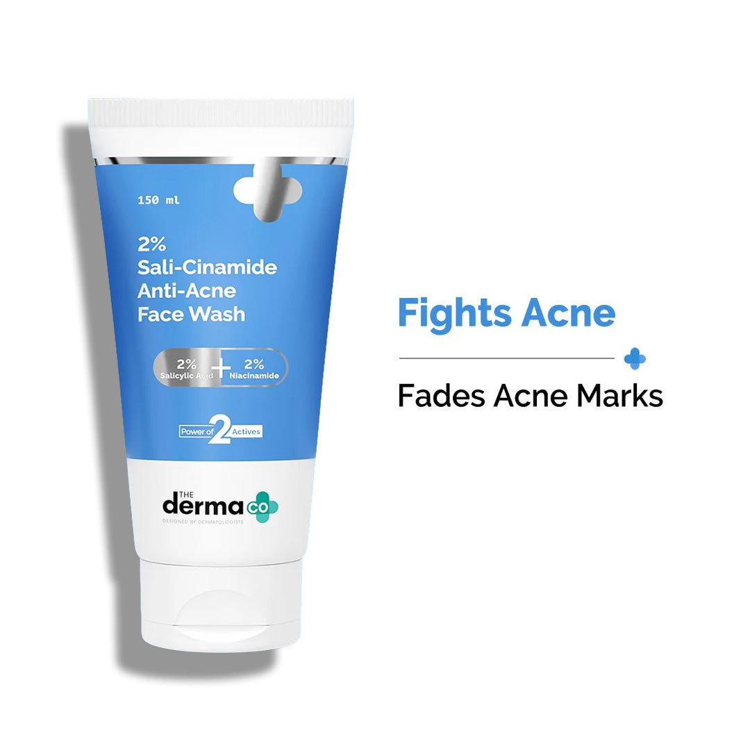2% Sali-Cinamide Anti-Acne Face Wash with 2% Salicylic Acid & 2% Niacinamide - 150ml