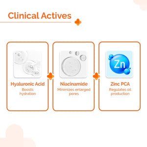 the derma co oil free sunscreen for face with hyaluronic acid, niacinamide, zinc pca