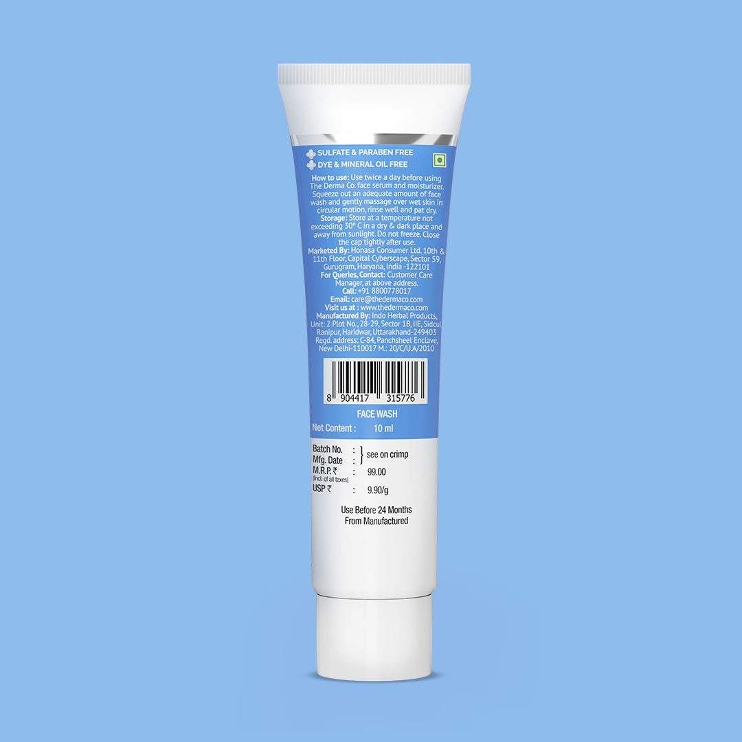 2% Sali-Cinamide Anti-Acne Face Wash - 10 ml